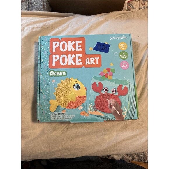 Jackin the Box Toys Other - Poke Poke Art Ocean Animals Theme Mess-Free Fabric Art Jack-in-the-box Ages 4-8